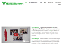 Tablet Screenshot of honoreform.org